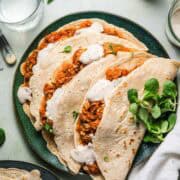 herzhafte gefüllte pfannkuchen vegan