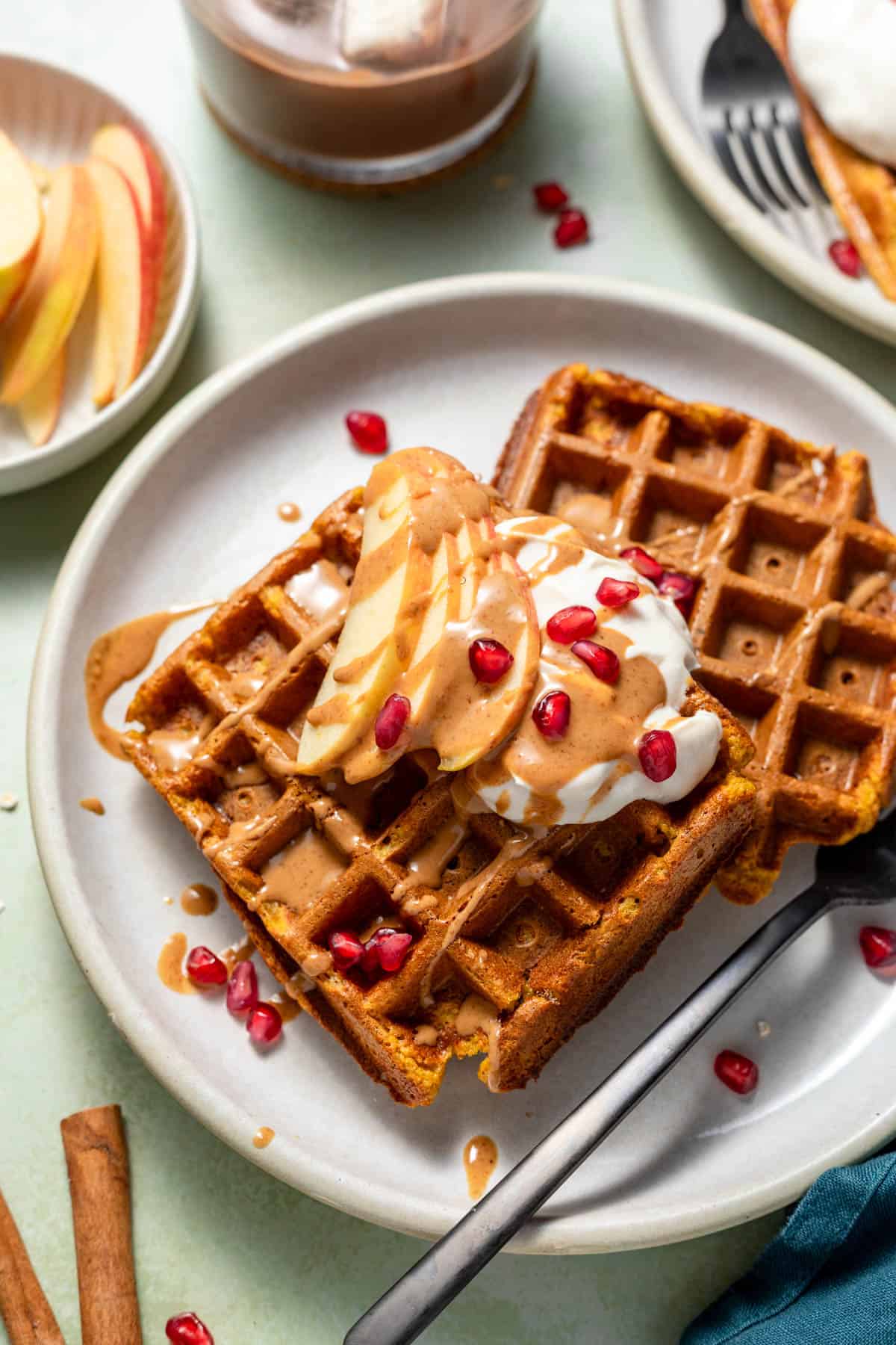 zuckerfreies kürbis waffeln rezept ohne mehl
