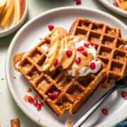 zuckerfreies kürbis waffeln rezept ohne mehl