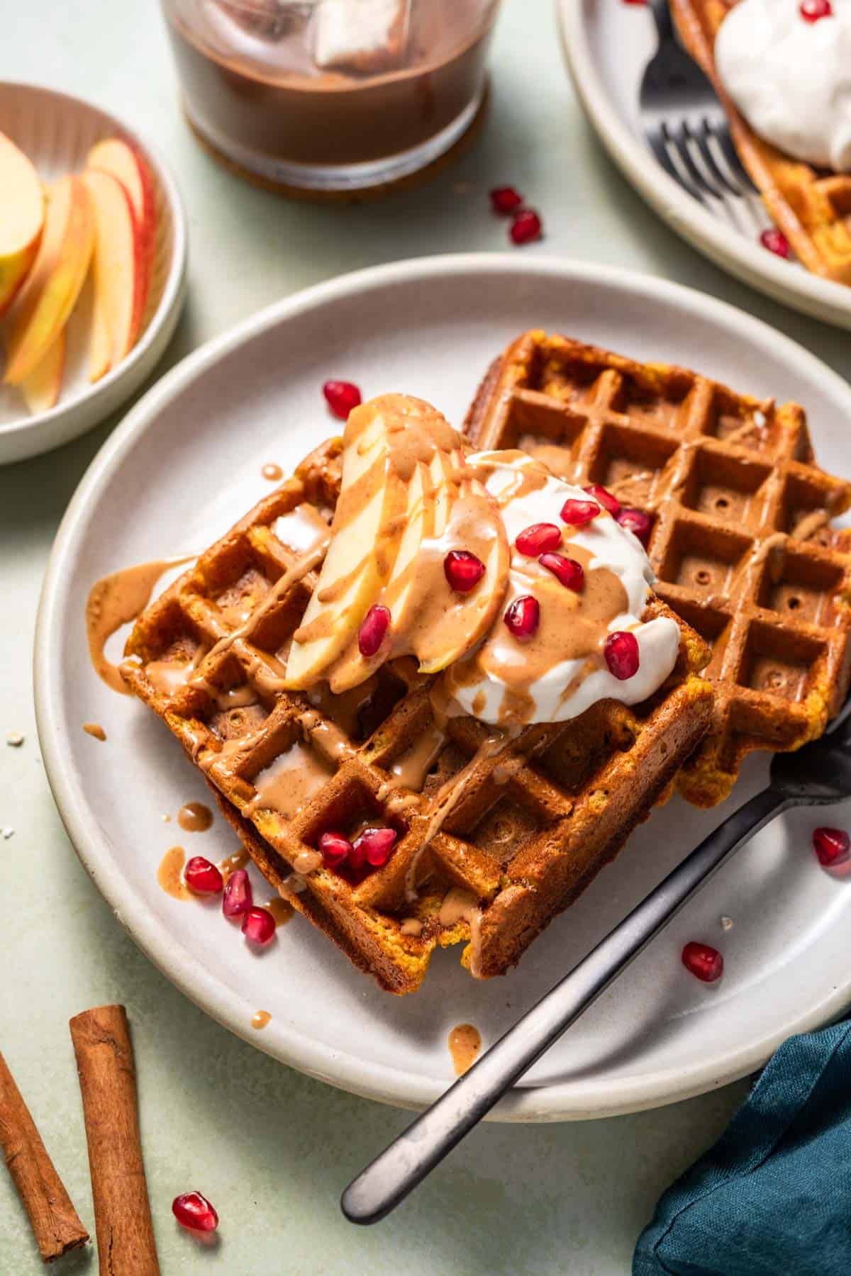 zuckerfreies kürbis waffeln rezept ohne mehl