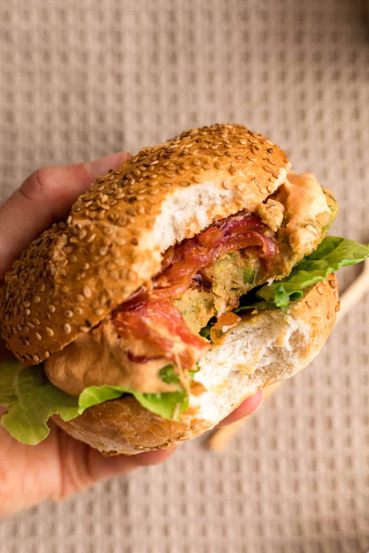 vegane burger mit kichererbsen selber gemacht