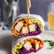 vegane gemüse wraps mit tofu