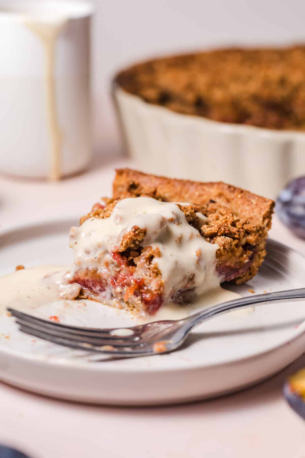 vollwertiger zwetschgen kuchen ohne butter und zucker