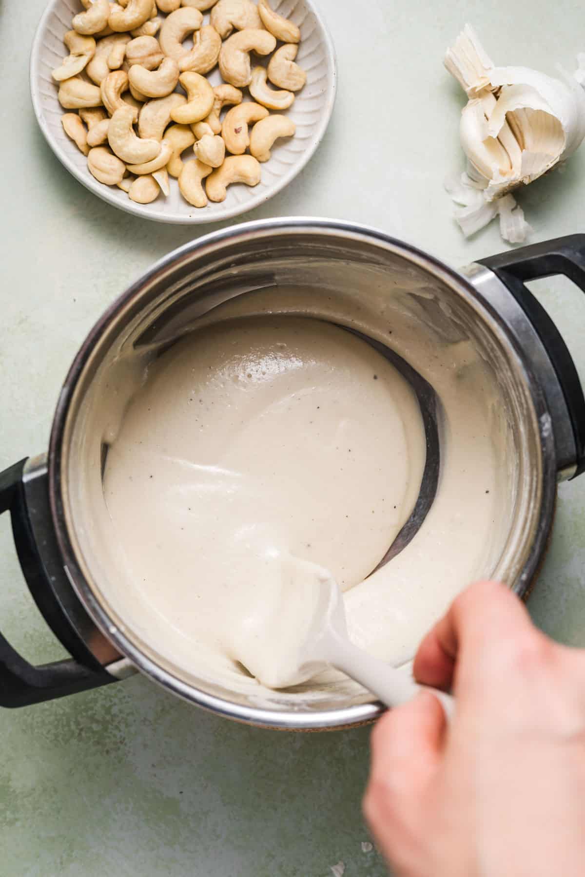 vegane bechamel selber machen mit cashews