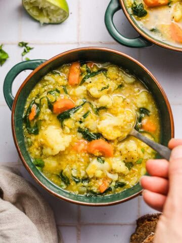 einfache curry linsensuppe mit roten linsen