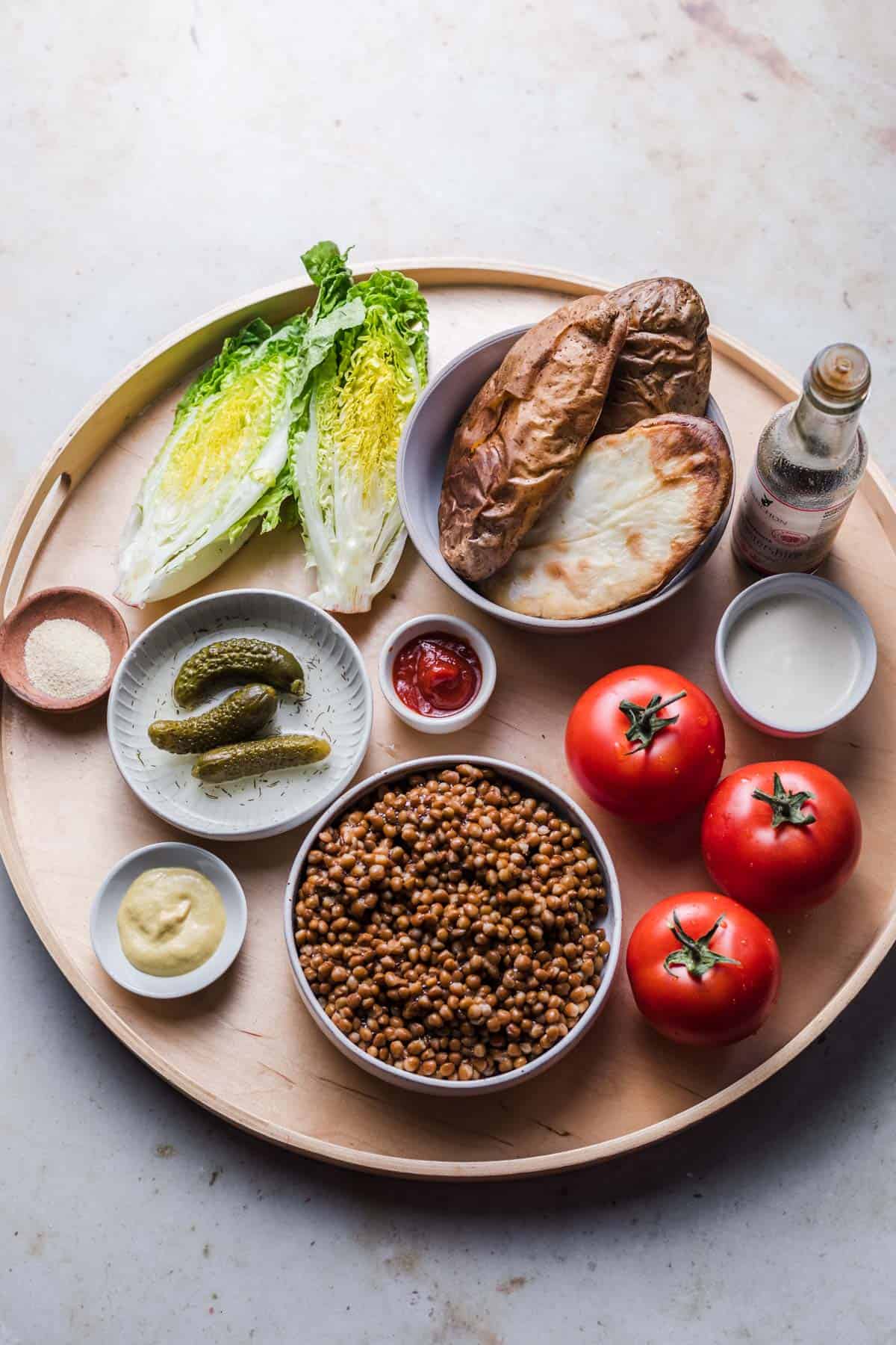 zutaten für vegane big mac kartoffeln