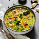 Würzige Gemüse-Bohnen Suppe #vegan#gesund#Suppe